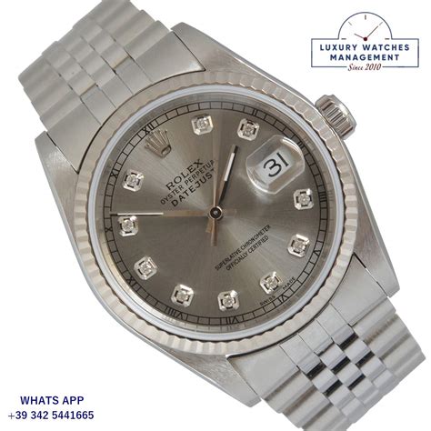 rolex 16234 grey dial|rolex datejust 16233 price.